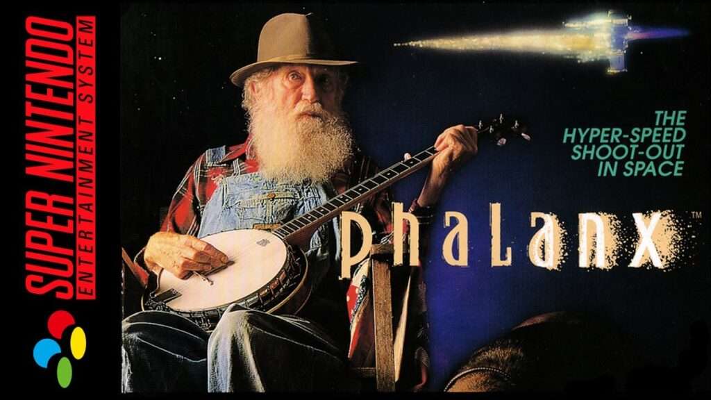 Phalanx Cover mit altem Mann und Banjo